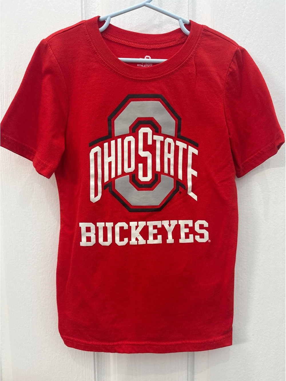 Team Athletics Ohio State Buckeyes Red T-Shirt Size 6 Cotton Polyester Blend